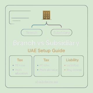 Setting Up a Branch Office vs. a Subsidiary in the UAE: What Foreign Companies Need to Know