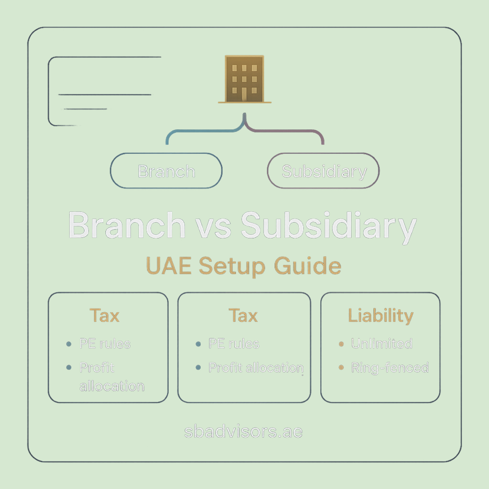 Setting Up a Branch Office vs. a Subsidiary in the UAE: What Foreign Companies Need to Know