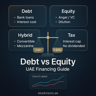 Debt vs. Equity Financing for UAE Businesses: What Founders Need to Know