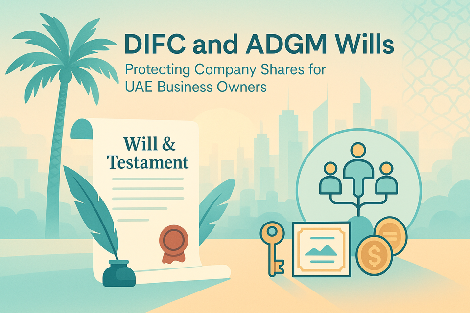 DIFC and ADGM Wills for UAE Business Owners: Protecting Company Shares, Not Just Property
