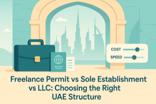 Freelance Permit vs Sole Establishment vs LLC: Choosing the Right UAE Structure