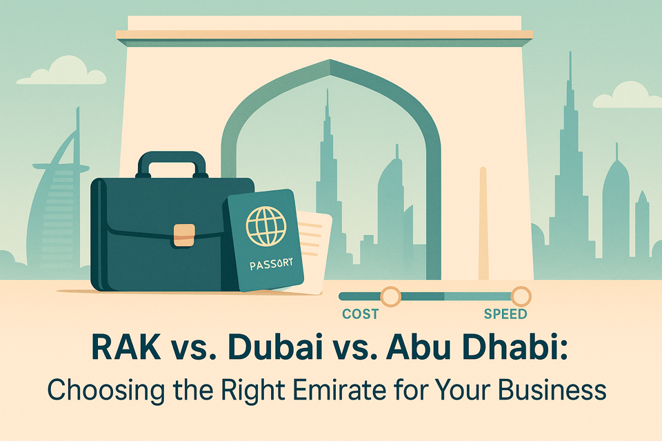 RAK vs. Dubai vs. Abu Dhabi: Choosing the Right Emirate for Your Business