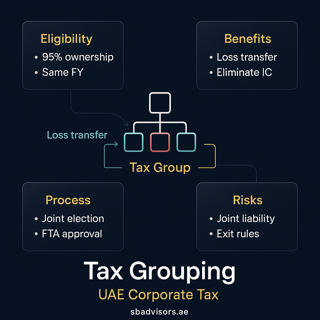 Corporate Tax Grouping and Group Relief in the UAE: When and How to Use Them