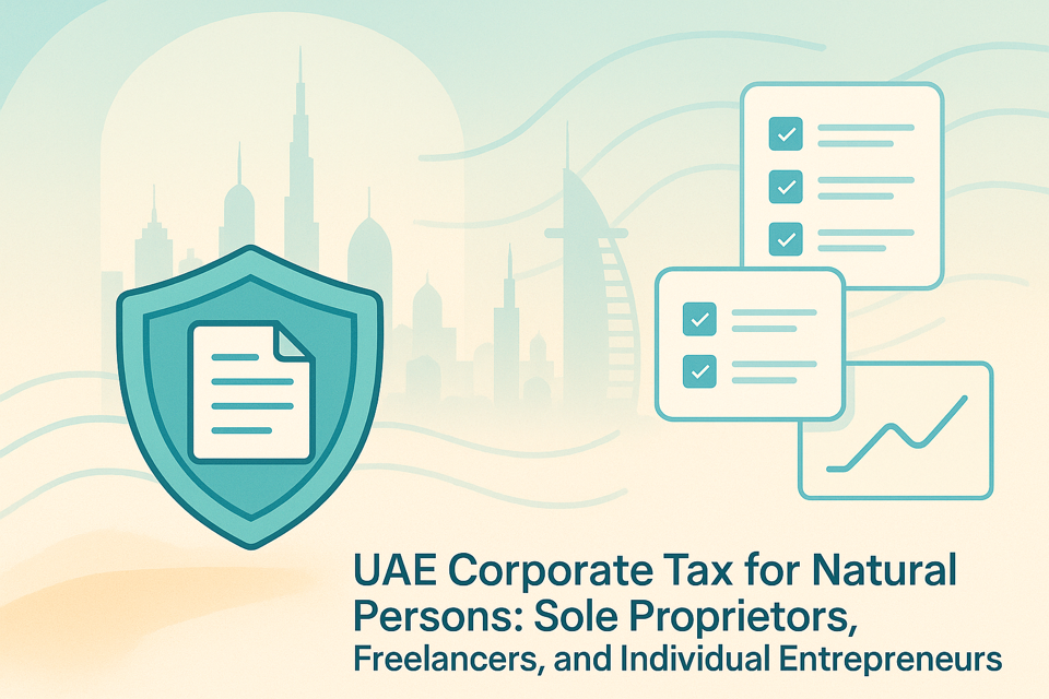 UAE Corporate Tax for Natural Persons: Sole Proprietors, Freelancers, and Individual Entrepreneurs