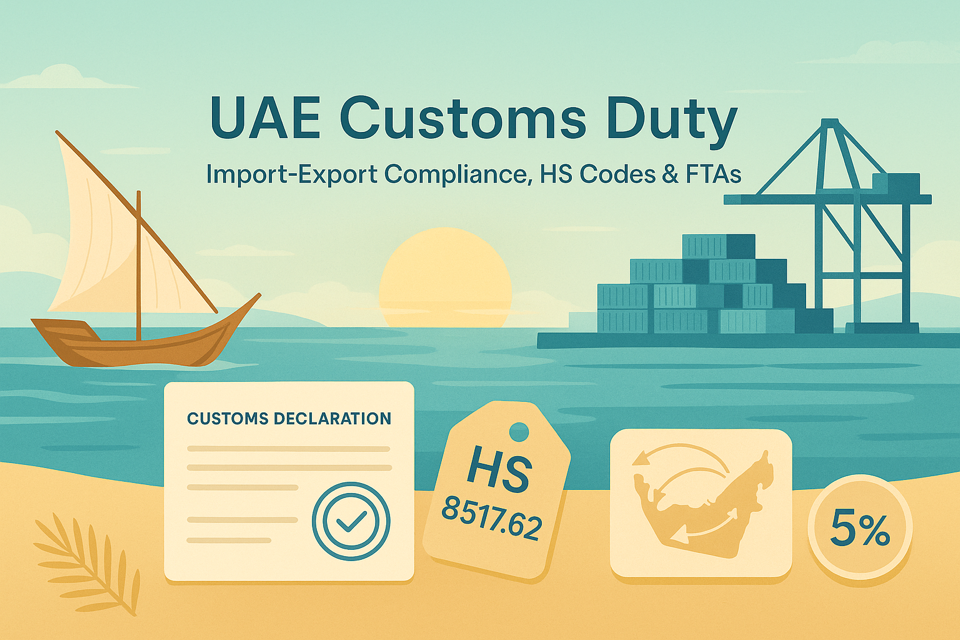 UAE Customs Duty and Import-Export Compliance: HS Codes, the 5% Rule, and What Actually Trips Up Importers